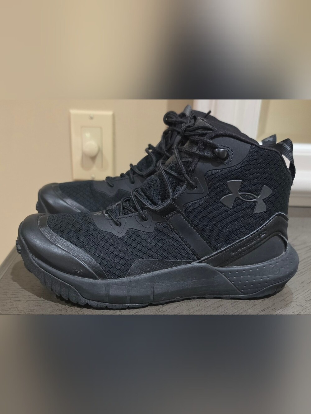 Under Armour All-Black Tactical Boots Women Size 7